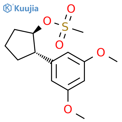 Cyclopentanol, 2-(3,5-dimethoxyphenyl)-, methanesulfonate, trans- structure