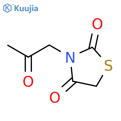 2,4-Thiazolidinedione, 3-(2-oxopropyl)- structure