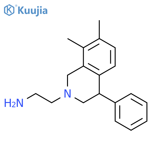 2(1H)-Isoquinolineethanamine, 3,4-dihydro-7,8-dimethyl-4-phenyl- structure