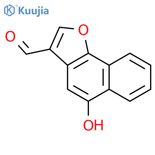 Naphtho[1,2-b]furan-3-carboxaldehyde, 5-hydroxy- structure