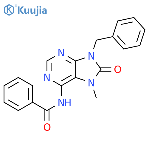 Benzamide, N-[8,9-dihydro-7-methyl-8-oxo-9-(phenylmethyl)-7H-purin-6-yl]- structure