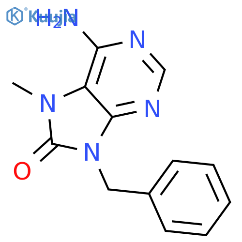 8H-Purin-8-one, 6-amino-7,9-dihydro-7-methyl-9-(phenylmethyl)- structure