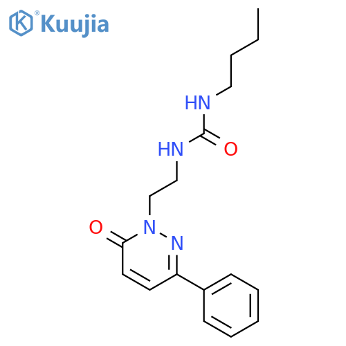 Urea, N-butyl-N'-[2-(6-oxo-3-phenyl-1(6H)-pyridazinyl)ethyl]- structure