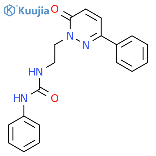 Urea, N-[2-(6-oxo-3-phenyl-1(6H)-pyridazinyl)ethyl]-N'-phenyl- structure