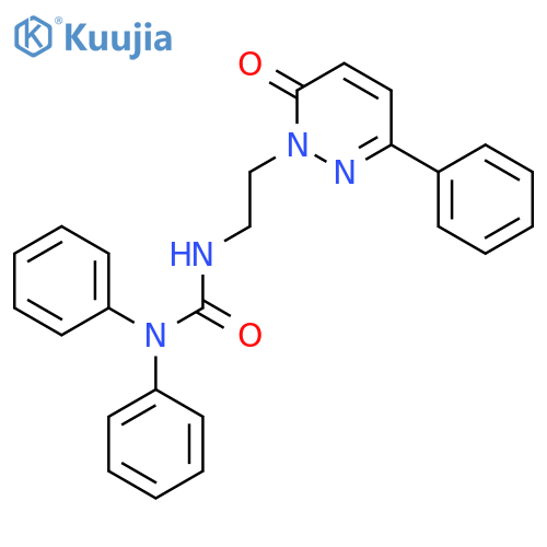 Urea, N'-[2-(6-oxo-3-phenyl-1(6H)-pyridazinyl)ethyl]-N,N-diphenyl- structure
