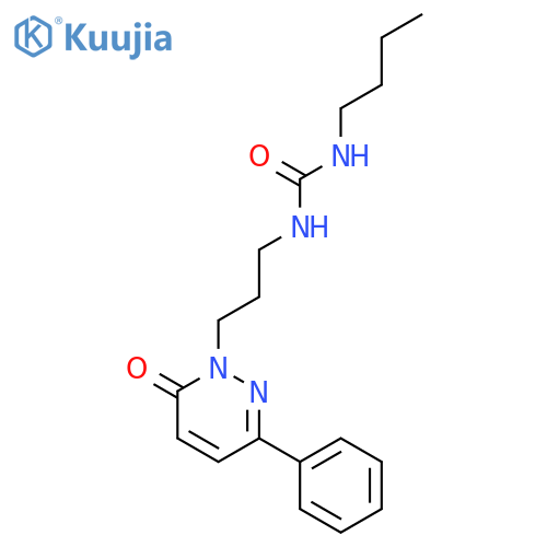 Urea, N-butyl-N'-[3-(6-oxo-3-phenyl-1(6H)-pyridazinyl)propyl]- structure