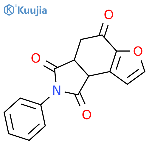 1H-Furo[3,2-e]isoindole-1,3,5(2H,4H)-trione, 3a,8b-dihydro-2-phenyl- structure