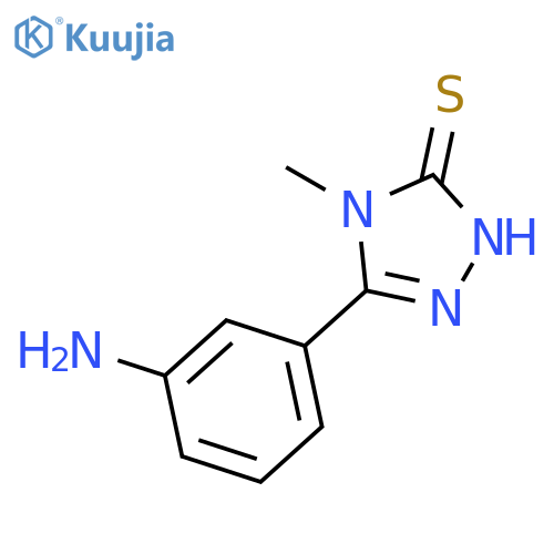 3H-1,2,4-Triazole-3-thione, 5-(3-aminophenyl)-2,4-dihydro-4-methyl- structure