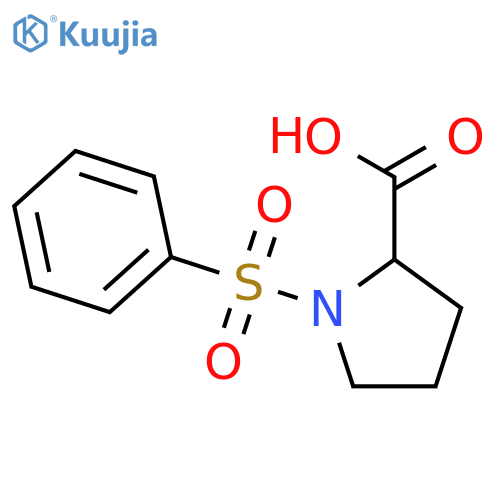 (2S)-1-(Benzenesulfonyl)pyrrolidine-2-carboxylic Acid structure