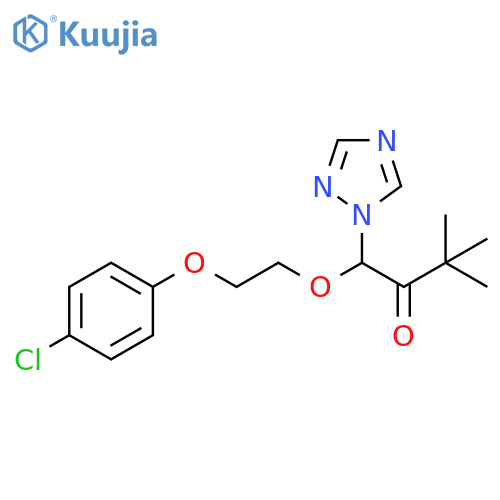 2-Butanone, 1-[2-(4-chlorophenoxy)ethoxy]-3,3-dimethyl-1-(1H-1,2,4-triazol-1-yl)- structure