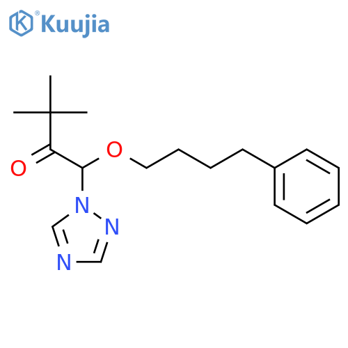 2-Butanone, 3,3-dimethyl-1-(4-phenylbutoxy)-1-(1H-1,2,4-triazol-1-yl)- structure