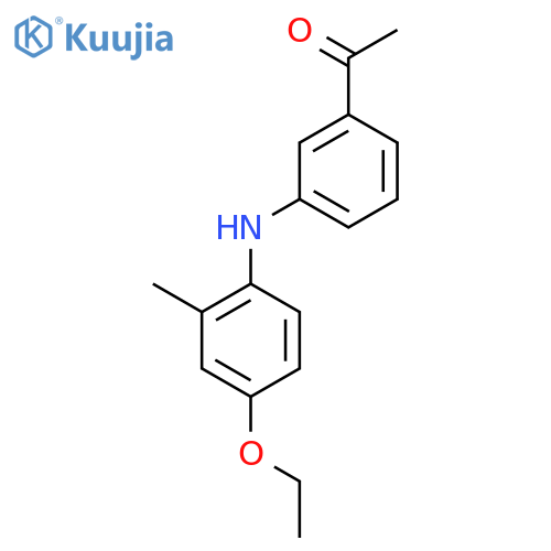 Ethanone, 1-[3-[(4-ethoxy-2-methylphenyl)amino]phenyl]- structure