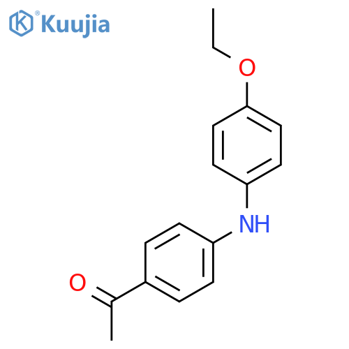 Ethanone, 1-[4-[(4-ethoxyphenyl)amino]phenyl]- structure
