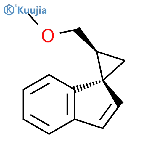 Spiro[cyclopropane-1,1'-[1H]indene], 2-(methoxymethyl)-, trans- structure