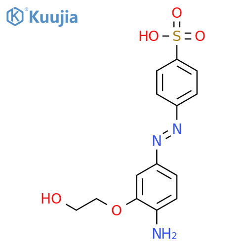 Benzenesulfonic acid, 4-[[4-amino-3-(2-hydroxyethoxy)phenyl]azo]- structure