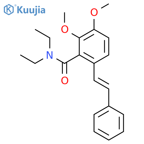 Benzamide, N,N-diethyl-2,3-dimethoxy-6-(2-phenylethenyl)- structure