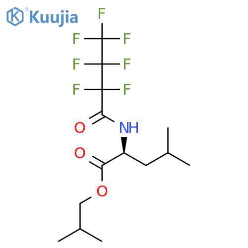 Leucine, N-(2,2,3,3,4,4,4-heptafluoro-1-oxobutyl)-, 2-methylpropyl ester structure