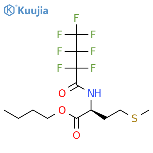 Methionine, N-(2,2,3,3,4,4,4-heptafluoro-1-oxobutyl)-, butyl ester structure
