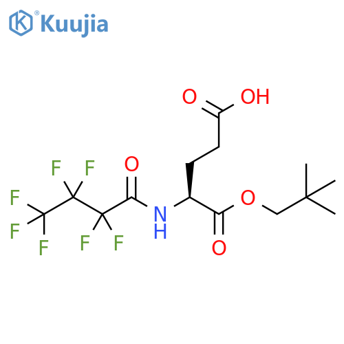 Glutamic acid, N-(2,2,3,3,4,4,4-heptafluoro-1-oxobutyl)-,1-(2,2-dimethylpropyl) ester structure