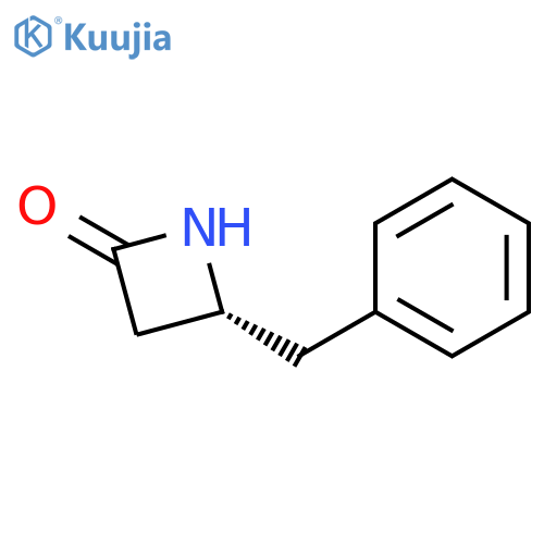 2-Azetidinone, 4-(phenylmethyl)-, (4R)- structure