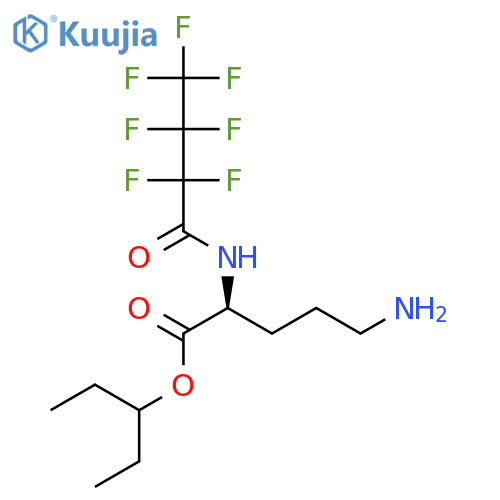 ORNITHINE, N2-(2,2,3,3,4,4,4-HEPTAFLUORO-1-OXOBUTYL)-, 1-ETHYLPROPYL ESTER structure