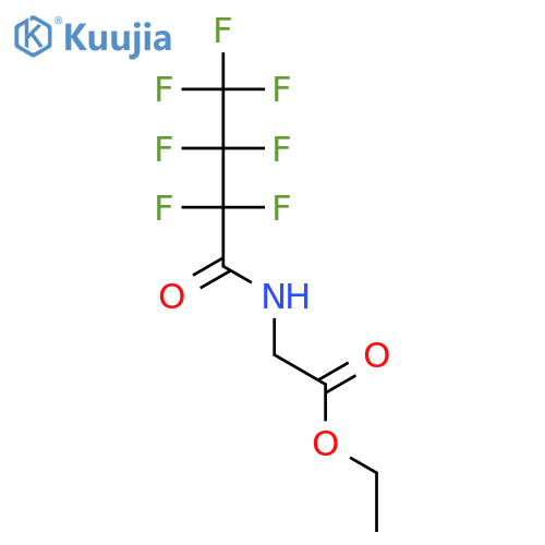 Glycine, N-(2,2,3,3,4,4,4-heptafluoro-1-oxobutyl)-, ethyl ester structure