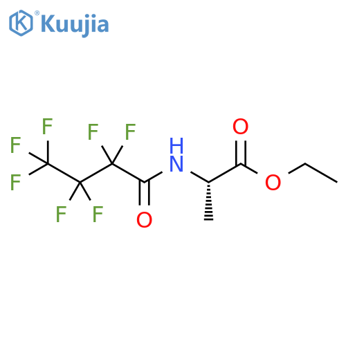Alanine, N-(2,2,3,3,4,4,4-heptafluoro-1-oxobutyl)-, ethyl ester structure