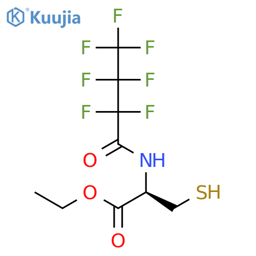 Cysteine, N-(2,2,3,3,4,4,4-heptafluoro-1-oxobutyl)-, ethyl ester structure