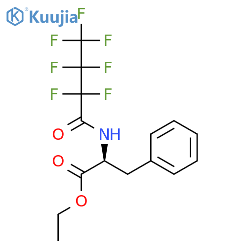 Phenylalanine, N-(2,2,3,3,4,4,4-heptafluoro-1-oxobutyl)-, ethyl ester structure