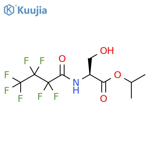 Serine, N-(2,2,3,3,4,4,4-heptafluoro-1-oxobutyl)-, 1-methylethyl ester structure