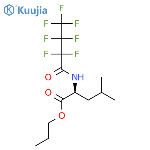 Leucine, N-(2,2,3,3,4,4,4-heptafluoro-1-oxobutyl)-, propyl ester structure