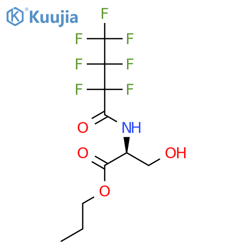 Serine, N-(2,2,3,3,4,4,4-heptafluoro-1-oxobutyl)-, propyl ester structure