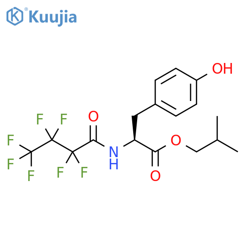 Tyrosine, N-(2,2,3,3,4,4,4-heptafluoro-1-oxobutyl)-, 2-methylpropyl ester structure