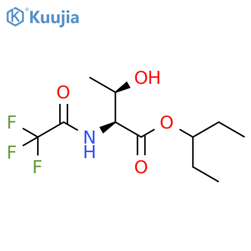 Threonine, N-(trifluoroacetyl)-, 1-ethylpropyl ester structure