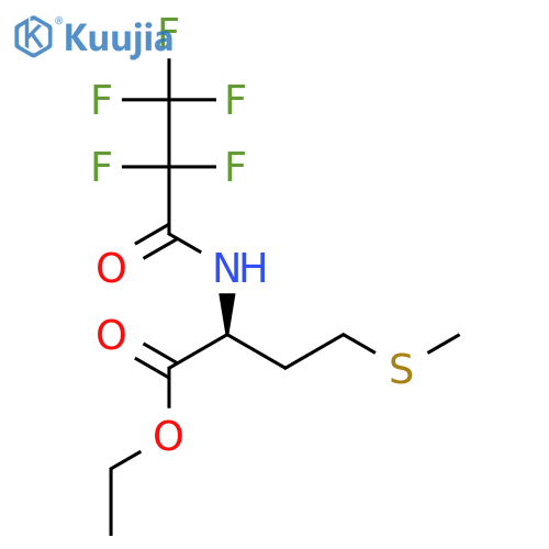 Methionine, N-(2,2,3,3,3-pentafluoro-1-oxopropyl)-, ethyl ester structure