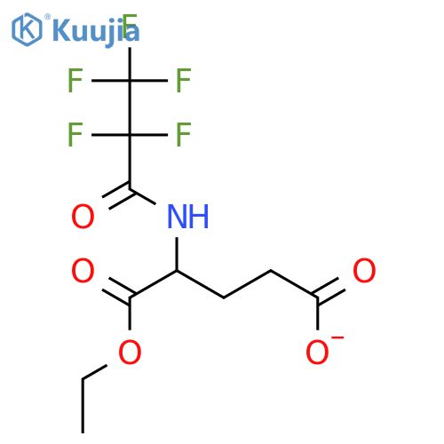 Glutamic acid, N-(2,2,3,3,3-pentafluoro-1-oxopropyl)-, 1-ethyl ester structure