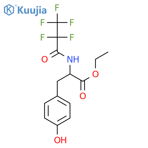 Tyrosine, N-(2,2,3,3,3-pentafluoro-1-oxopropyl)-, ethyl ester structure