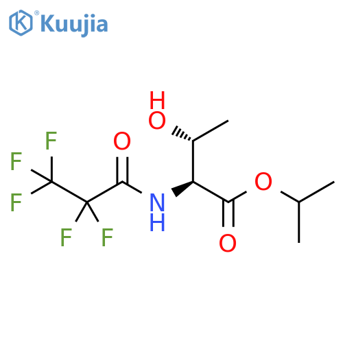 Threonine, N-(2,2,3,3,3-pentafluoro-1-oxopropyl)-, 1-methylethyl ester structure