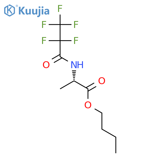 Alanine, N-(2,2,3,3,3-pentafluoro-1-oxopropyl)-, butyl ester structure
