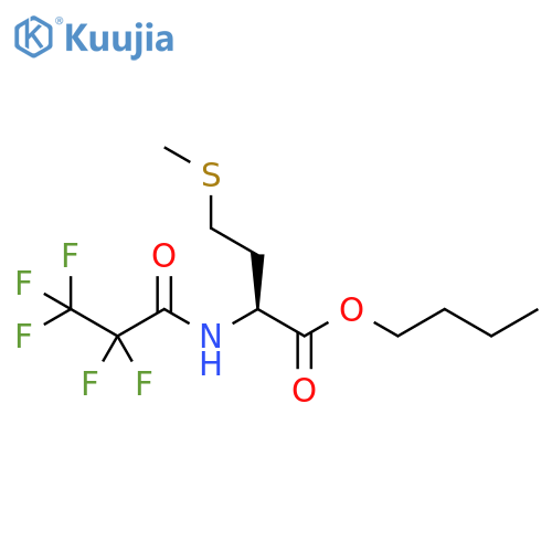 Methionine, N-(2,2,3,3,3-pentafluoro-1-oxopropyl)-, butyl ester structure