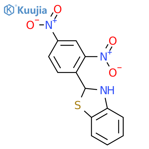 Benzothiazole, 2-(2,4-dinitrophenyl)-2,3-dihydro- structure