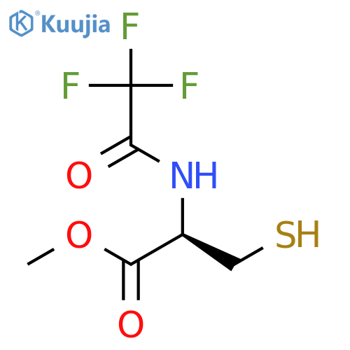 Cysteine, N-(trifluoroacetyl)-, methyl ester structure
