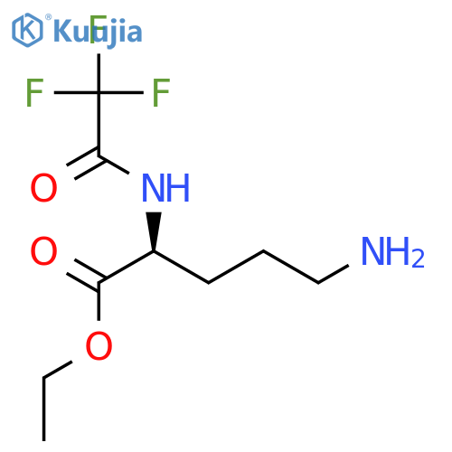 Ornithine, N2-(trifluoroacetyl)-, ethyl ester structure
