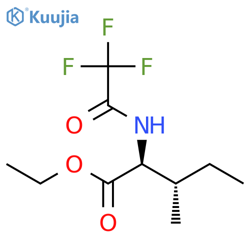 Isoleucine, N-(trifluoroacetyl)-, ethyl ester structure