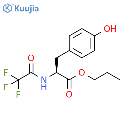 Tyrosine, N-(trifluoroacetyl)-, propyl ester structure