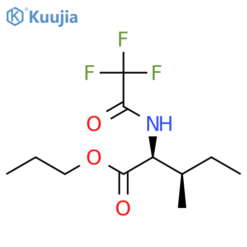 ALLOISOLEUCINE, N-(TRIFLUOROACETYL)-, PROPYL ESTER structure