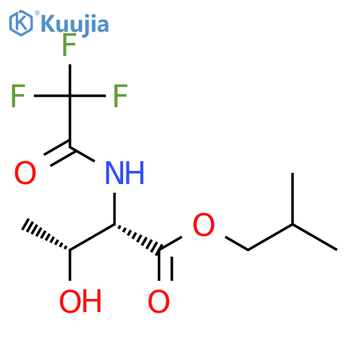 Threonine, N-(trifluoroacetyl)-, 2-methylpropyl ester structure