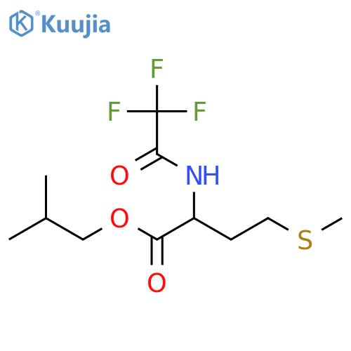 Methionine, N-(trifluoroacetyl)-, 2-methylpropyl ester structure