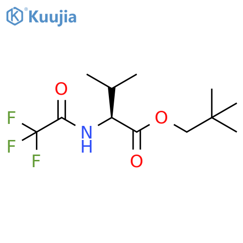 Valine, N-(trifluoroacetyl)-, 2,2-dimethylpropyl ester structure
