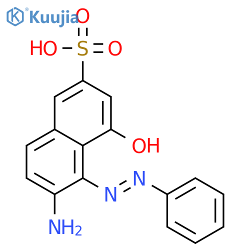 2-Naphthalenesulfonic acid, 6-amino-4-hydroxy-5-(phenylazo)- structure